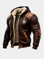 HAYES VANCOUVER | VINTAGE SUEDE JACKET WITH HOOD